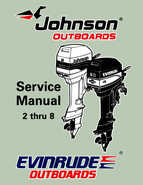 1997 Johnson Evinrude Outboards 2 thru 8 Repair Manual P/N 507261