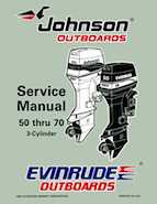 1997 Johnson Evinrude EU 50 thru 70 3Cylinder Repair Manual, P/N 507266