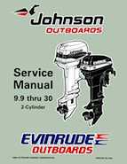1997 Johnson Evinrude EU 9.9 thru 30 2Cylinder Repair Manual, P/N 507263