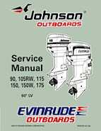 1997 Johnson Evinrude EU 90, 105RW, 115, 150, 150W, 175 60 LV Repair Manual, P/N 507268