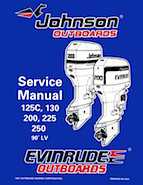 1998 Johnson Evinrude EC 125C, 130, 200, 225, 250 90 deg LV Repair Manual, P/N 520212