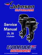 1998 Johnson Evinrude EC 25, 35 HP 3Cylinder Outboards Repair Manual P/N 520205