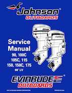 1998 Johnson Evinrude EC 90, 100C, 105C, 115, 150, 150C, 175 60 deg. LV Repair Manual, P/N 520210