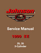 1999 EE Johnson Outboards 25, 35 3Cylinder Repair Manual P/N 787029
