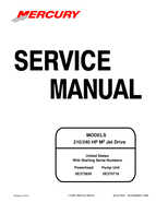 1999 Mercury Marine 210 240 HP M2 Jet Drive Models Service Manual