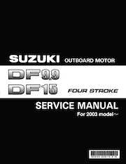 2003+ Suzuki DF9.9 DF15 four stroke outboard motors service manual