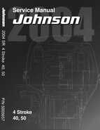 2004 Johnson SR 4stroke 40, 50HP Service Manual, P/N 5005657