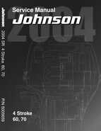 2004 Johnson SR 4stroke 60, 70HP Service Manual, P/N 5005659