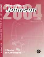 2004 Johnson SR 2stroke 55HP Commercial Service Manual, P/N 5005646