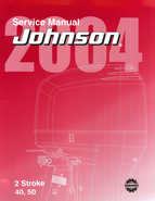 2004 SR Johnson 2stroke 40, 50HP Repair Manual P/N 5005640