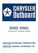 Chrysler 25 and 30 HP Outboard Motors Service Manual OB 1894