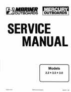 Mercury Mariner Outboards 2.2 / 2.5 / 3.0 Service Shop Manual