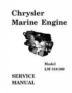 Chrysler Marine Engine LM318 360BW Service Manual